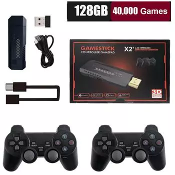 X2 Plus 128G 41000+ Game GD10 Pro 4K игровой плеер 3D HD ретро видео игровая консоль беспроводной контроллер TV 50 эмулятор для детей подарок