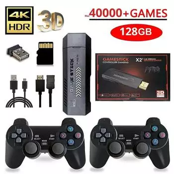 X2 Plus 256G 50000 Game GD10 Pro 4K игровой плеер 3D HD ретро игровая консоль беспроводной контроллер ТВ 50 эмулятор для PS1/N64/DC 64G