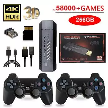 X2 Plus 256G 50000 Game GD10 Pro 4K игровой плеер 3D HD ретро видео игровая консоль беспроводной контроллер TV 50 эмулятор для детей подарки
