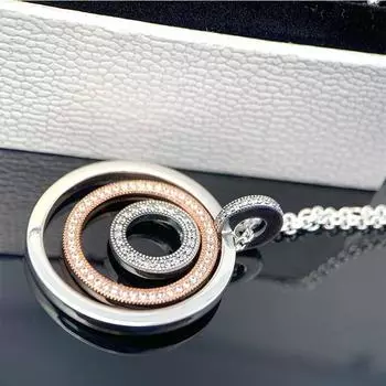 X2 Высокое качество s925 стерлингового серебра коллекция мода DIY ожерелье для жемчуга шарм женское ожерелье ювелирные изделия подарок 45cm