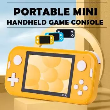 X350 3,5-дюймовый Ips-экран с 6000+ 10 эмуляторами, ретро-классический видеоигровой плеер, портативная игровая консоль для Gba/md/fc/psp 8GB