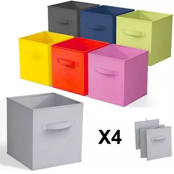 X4 ящики для хранения, тканевые складные складные коробки для хранения, корзина для одежды, игрушки