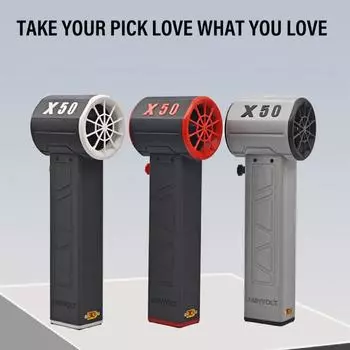 X50 Mini Turbo Violent Fan 50mm Brushless Motor Handheld Air Blower USB Charging Strong Dust Blower for Computer Keyboard красный