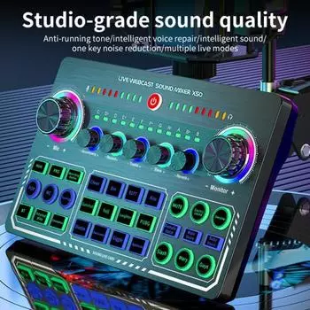 X50 Voice Changer Профессиональная настройка Универсальная стабильная производительность чёрный