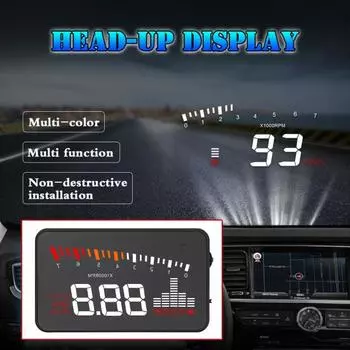 X5 Head-Up Gauge Удобный многофункциональный ABS Цифровой светодиод OBD2 Head-Up