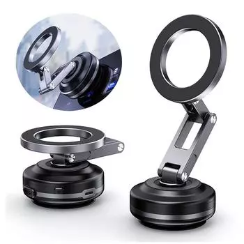 X63 Магнитный держатель для телефона, вращающийся на 360°, складной кронштейн с вакуумной присоской, универсальный держатель для телефона с навигацией в автомобиле