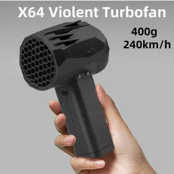 X64 Violent Turbofan Скорость ветра 240 км/ч 64 мм бесщеточный мотор ручной канальный вентилятор USB зарядка мини Violent Turbo Blower
