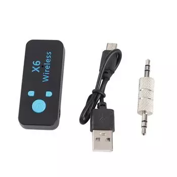 X6 Автомобильный Bluetooth-аудиоприемник с музыкальным приемникем, 3,5 динамиками, функцией воспроизведения и функцией громкой связи