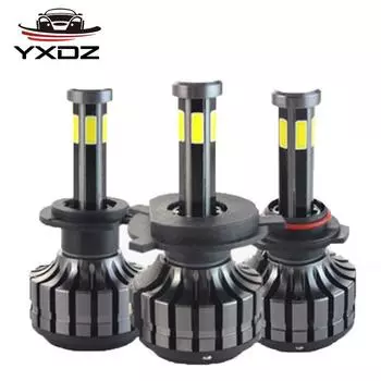 X6S 6-сторонний автомобильный светодиод с подсветкой на 360 градусов, фарами дальнего и ближнего света H4 H7 H1 белый