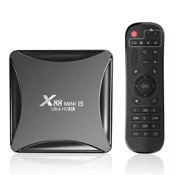 X88 MiNi 13 Android 13.0 Smart TV Box RK3528 Четырехъядерный 4K медиаплеер H.265 VP9 8K декодирование EU 2GB+16GB