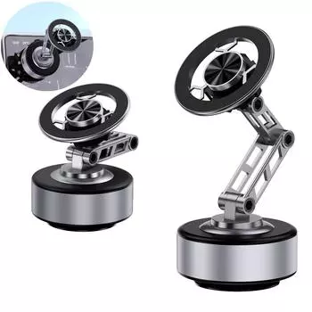 X93 Магнитный автомобильный держатель для телефона, прочный вакуумный адсорбционный кронштейн, вращающаяся на 360° подставка для телефона чёрный