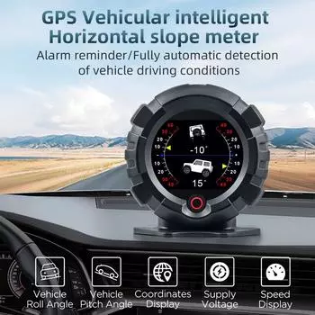 X95 Проекционный дисплей GPS HUD Измеритель наклона Автомобильные аксессуары HUD Авто электронный спидометр MPH KMH Скорость Шаг Угол наклона Высота