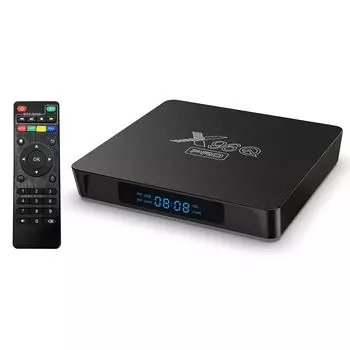 X96Q PRO Android 10.0 Smart TV Box UHD 4K Media Player Allwinner H313 Четырехъядерный H.265 2.4G&5G WiFi US-8G чёрный