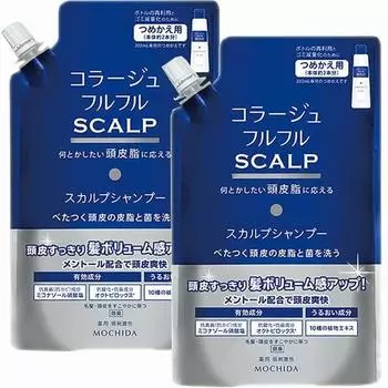 x 2 Collage Furufuru Scalp Shampoo Marine Citrus Scent 340 мл x 2 шт. [шт. по 340 мл] (Пополнение) (4987767660448-2)