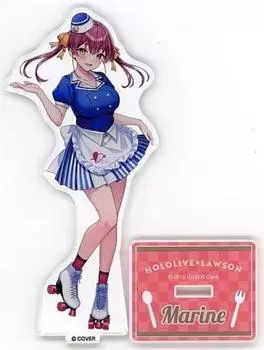 x Акриловый стенд кампании Hosho Marine Lawson Maid Clothes “Hololive Lawson”