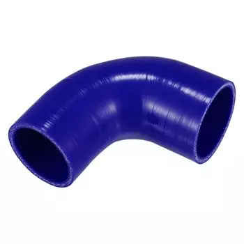 X AUTOHAUX 1pcs 57mm/2.24 -63mm/2.48 Inner Diameter 90mm/3.54 Length 90 Degree Blue Car Silicone Hose Hose Universal 90° Inner diameter 63-57mm