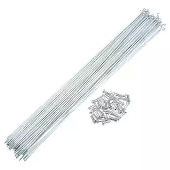 X AUTOHAUX 36 шт. 14G J Bend велосипедные оцинкованные спицы 305 мм велосипедные спицы с латунными ниппелями стальные спицы для горного велосипеда MTB 12.01
