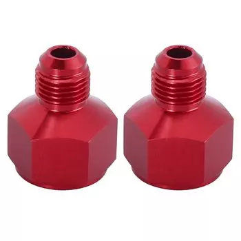 X AUTOHAUX Адаптер фитинга для кулера Фитинг Соединитель автомобильного шланга Алюминиевый сплав AN10 Мама к AN6 Папа Красный 2 шт. 28.5x24.8x33.5mm