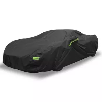X AUTOHAUX Автомобильный град Солнце Сезон дождей Пламя Сильный и Желтый песок Совместимый с Chevrolet Corvette C8 Черный чехол, Водонепроницаемый, Защита, чёрный