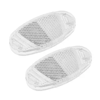 X AUTOHAUX Bicycle Reflector Motorcycle Warning Reflector for Bicycle ABS White Set of 2 3.70 x1.61 x0.39