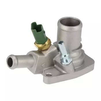 X AUTOHAUX Car Thermostat Housing Accessory Fits Alfa Fiat Lancia Compatible Opel 55193669 55250824 55202176 Silver Tone