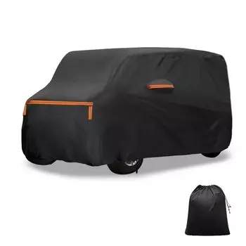 X AUTOHAUX Чехол для автомобиля Daihatsu, чехол для кузова из спанлейса из хлопка, новая водонепроницаемая структура ткани, флисовая подкладка, защита от краски, защита от дождя, легкий