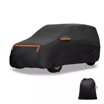 X AUTOHAUX Чехол для автомобиля Daihatsu Mira Чехол для кузова Хлопок Spunlace Новая водонепроницаемая структура ткани Подкладка с щеткой Защита окрашенной поверхности Сезон дождей