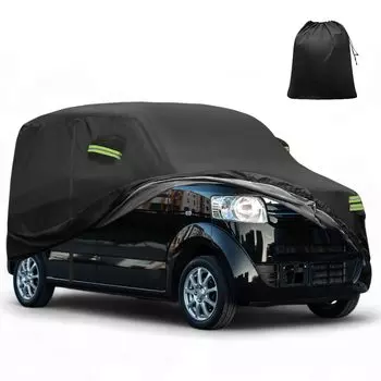 X AUTOHAUX Honda 350x148 x165 см Чехол для легкового автомобиля Чехол для кузова Чехол для автомобиля Водоотталкивающая алюминиевая пленка Спанлейс из хлопка Флисовая подкладка С ветрозащитой