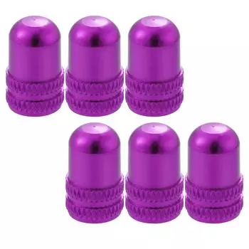 X AUTOHAUX колпачок клапана из алюминиевого сплава американского типа, пылезащитный чехол для покрышки для горного велосипеда, шоссейного велосипеда MTB, фиолетовый, 6 шт.