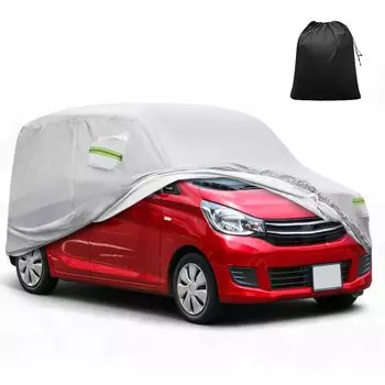 X AUTOHAUX с Mitsubishi 350x148x165см Легковой кузов Автомобильный Водонепроницаемый Чехол для Автомобиля с Ветрозащитой Сезон Дождей Пламя Сильный Желтый Град Боковая