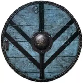 X-MAS Gift Wood & Steel Средневековый рыцарский щит ручной работы Реплика щита викингов Синий