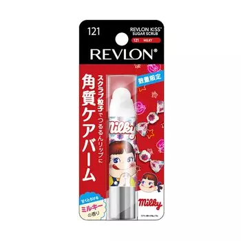 x Milky Revlon Kiss Sugar Scrub 121 Milky Слегка сладкий и нежный молочный аромат Увлажняющий Отшелушивающий уход REVLON KISS SUGAR SCRUB MILKY Губная помада