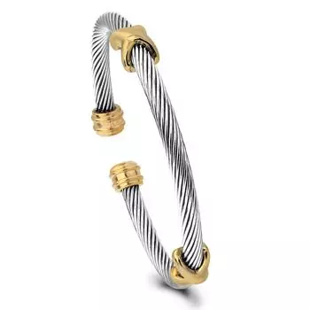 X-образный браслет из титановой стали Кабельный браслет