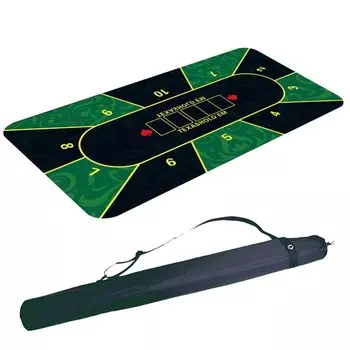 x Покер 3 сумка для хранения казино покер игра 180 x [180см 90см] коврик, типы, в комплекте, (ЗЕЛЕНЫЙ, 90) зелёный