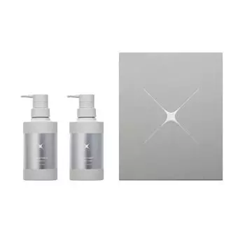 X TREATMENT BOX SET X TREATMENT BOX SET Шампунь Кондиционер Лечение Салон красоты Парикмахерская Подарок (300мл каждый) серебряный