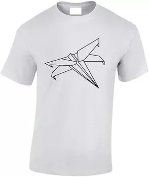 X Wing Fighter Paper Plane Научно-фантастический фильм Футболки в стиле подростковых фильмов S