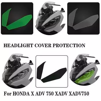 XADV750 Передняя фара защитная крышка защитный акриловый экран линза для HONDA X ADV 750 XADV 2020-2025 Защитная фара чёрный