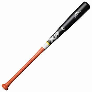XANAX Baseball Bat Hard Wooden Maple Standard Type BHB1690S Matte Black x Sekikashoku 84cm