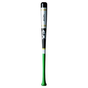 Xanax Baseball Boys Softball Wooden Bat Flare Black x Green x Silver (908210) 80cm BRB3803FJ
