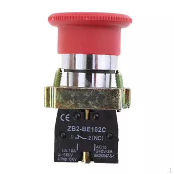 XB2-BS542 RED Грибовидная NC Аварийная остановка с фиксацией Поворотная самоблокирующаяся кнопка