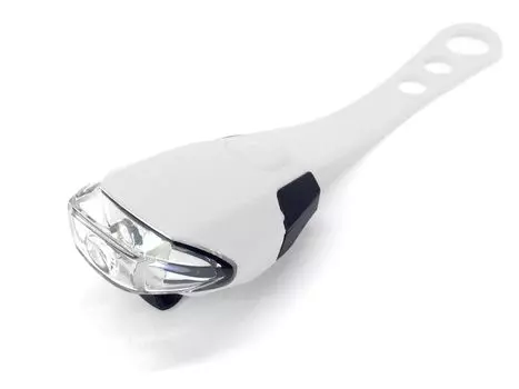 XCELLA Front Safety Light White XCELLA Front Safety Light WHITE Bicycle Headlight Lightweight Small Cute