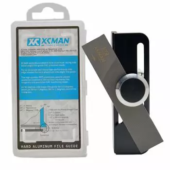 XCMAN Новый горный сноуборд Freeride Жесткий алюминиевый гоночный боковой скос Угол наклона Направляющая для файла CNC Сделано с зажимным устройством (3 градуса)