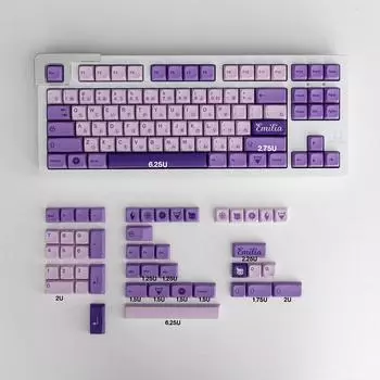 XDA Frost Witch Keycaps 134 клавиши PBT сублимационная краска Emilia японская механическая клавиатура на заказ GK61 Anne Pro 2