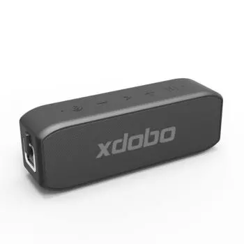 xdobo Bluetooth-динамик Компактный IPX7 Водонепроницаемый 20 Вт Мощный бас Двойной пассивный излучатель Bluetooth-динамик Динамик для смартфона TWS Компактный размер