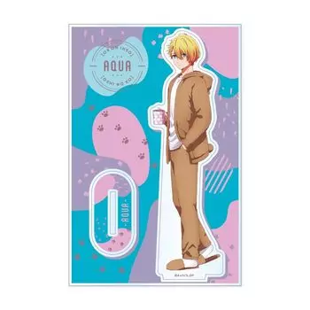 Xebec Acrylic Stand Animal Pajamas W102 x H155 x D3mm Acrylic [Oshinoko] Ver. A:Aqua Approx.