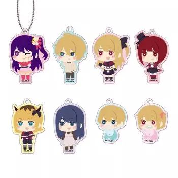 Xebec Fluffy acrylic key chain 1BOX W47 x H63mm metal [Oshinoko] Approx. Acrylic,