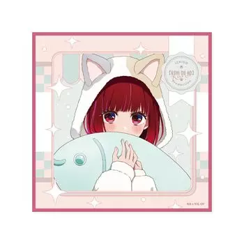 Xebec Microfiber Cloth Animal Pajamas Kana Arima W200 x H200mm Made of nylon [Oshinoko] Ver. C: Approx. polyester,