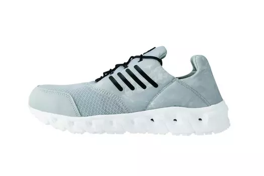 Xebec Safety Shoes 85146 JSAA Class Silver Size cm Shoes/Work Sneakers, A, Slip-On, Anti-Slip, Anti-Moisture, Breathable, Gray, 28.0