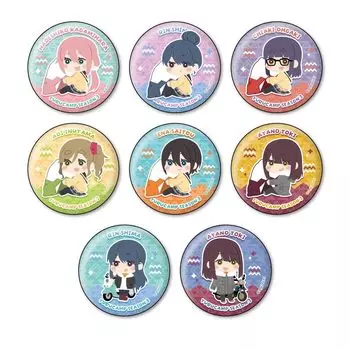 Xebec SEASON3 Mofumofu Can Badge Collection 1BOX Diameter 56mm Made of tin Yurucamp approx.