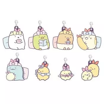 Xebec Sumikko Gurashi Angel Ebiten Idol Rubber Charm W40 x H43 x D4mm metal Approx. PVC,
